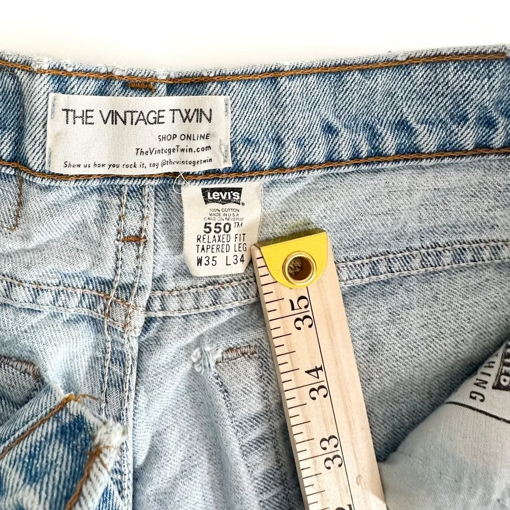 Vintage 90s Levi's 550‎ Tapered Jeans – Made in USA - Best for a size 28/29